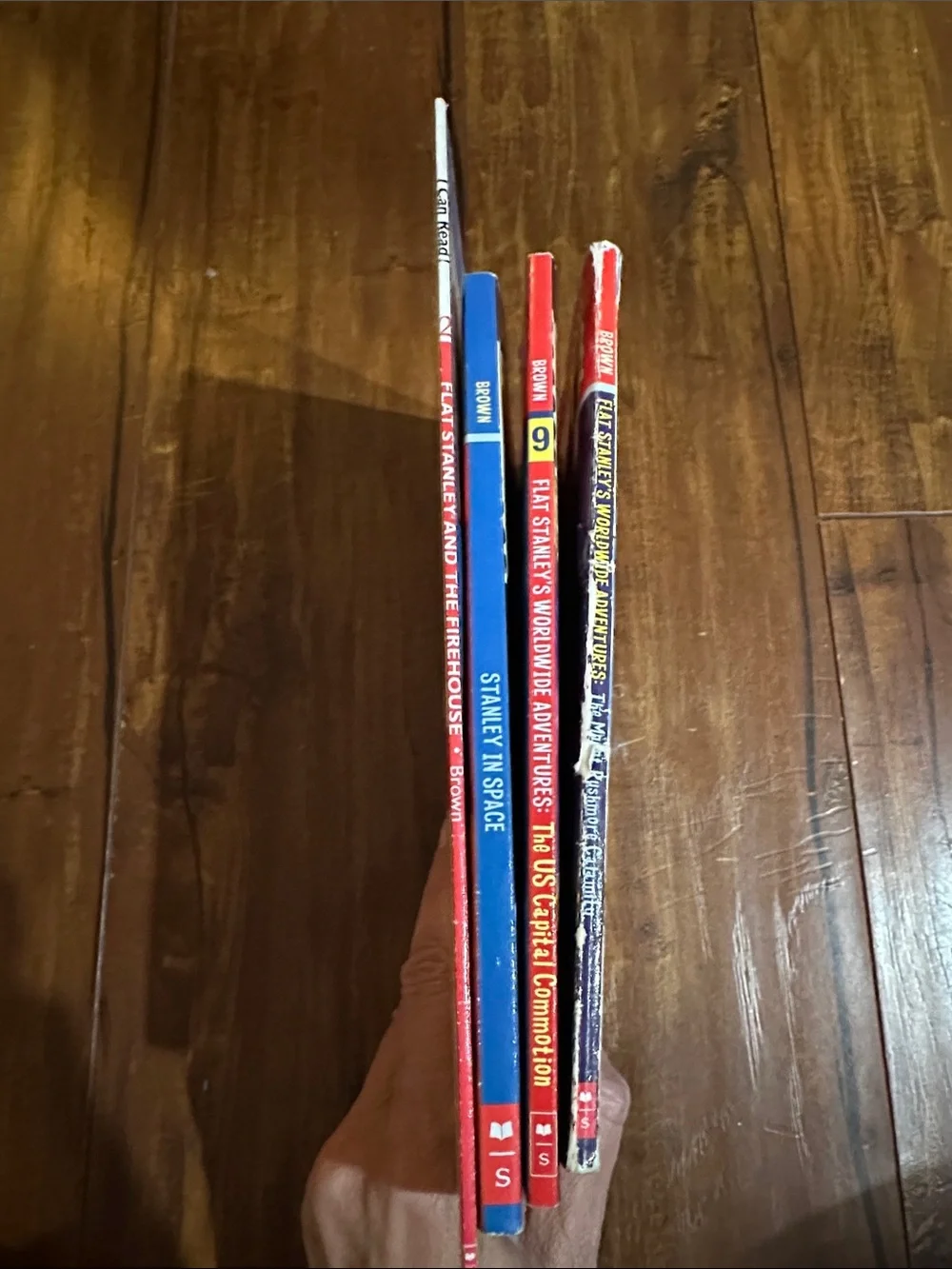 Flat Stanley 4 Book Lot Worldwide Adventures Space Firehouse Jeff Brown